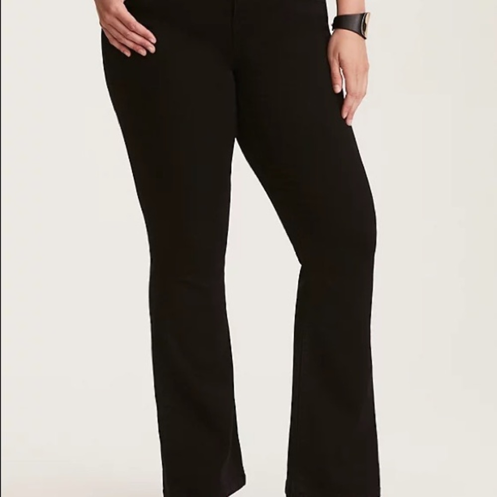 Black slim boot torrid pants